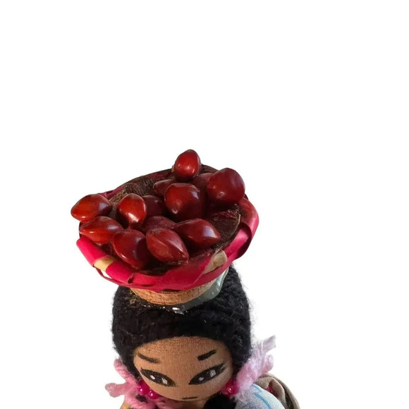 Central America Folk Art Doll Honduras Fabric Handmade Décor Hand Made - Picture 5 of 9